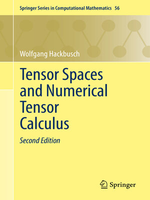 cover image of Tensor Spaces and Numerical Tensor Calculus